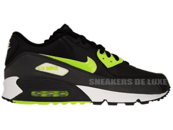 air max black and lime green